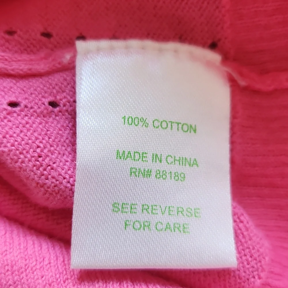 Lilly Pulitzer Elegant Pink V-Neck Sweater for Women - Picture 5 of 5